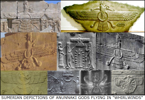 Sumerian Anunnaki Flying Whirlwinds